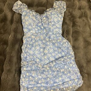 Princess Polly Blue Floral Mini Dress